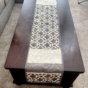 Modern Gray and White Geometric Table Accent